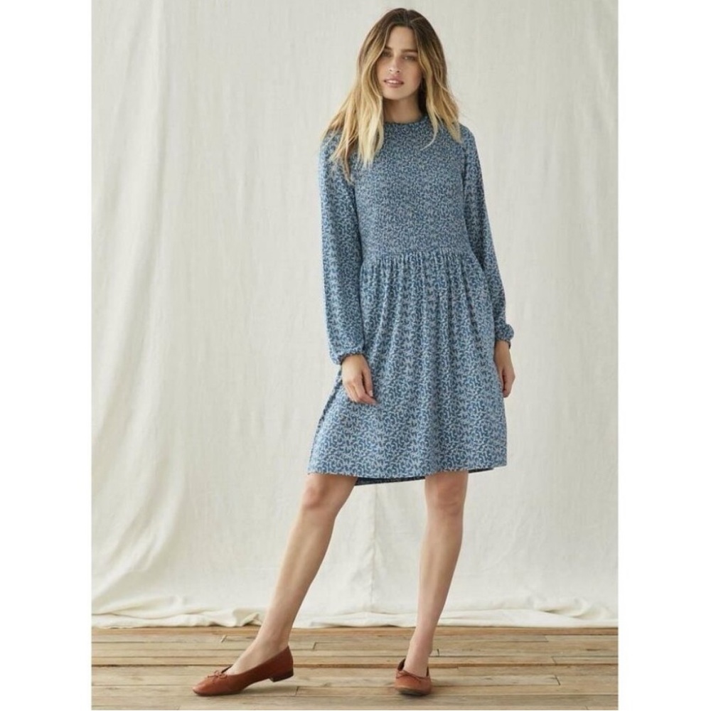 Matilda Jane Audra long-sleeve smocked floral dress boho cottage church casual